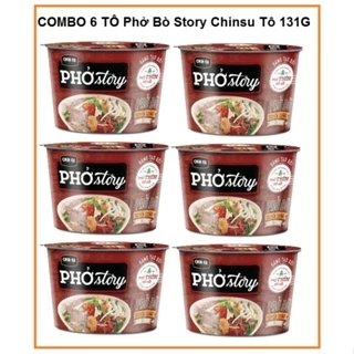 Giá chỈ 186.000 Đ/COMBO 6 TÔ Phở Bò Story Chinsu Tô 131G