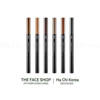 Chì kẻ mày 2 đầu Designing Eyebrow Pencil fmgt The Face Shop