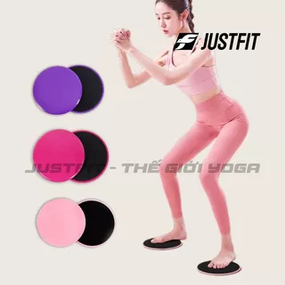 Đĩa trượt tập yoga tập cơ bụng, tập gym tại nhà [Bộ 2 đĩa yoga] JUSTFIT STORE