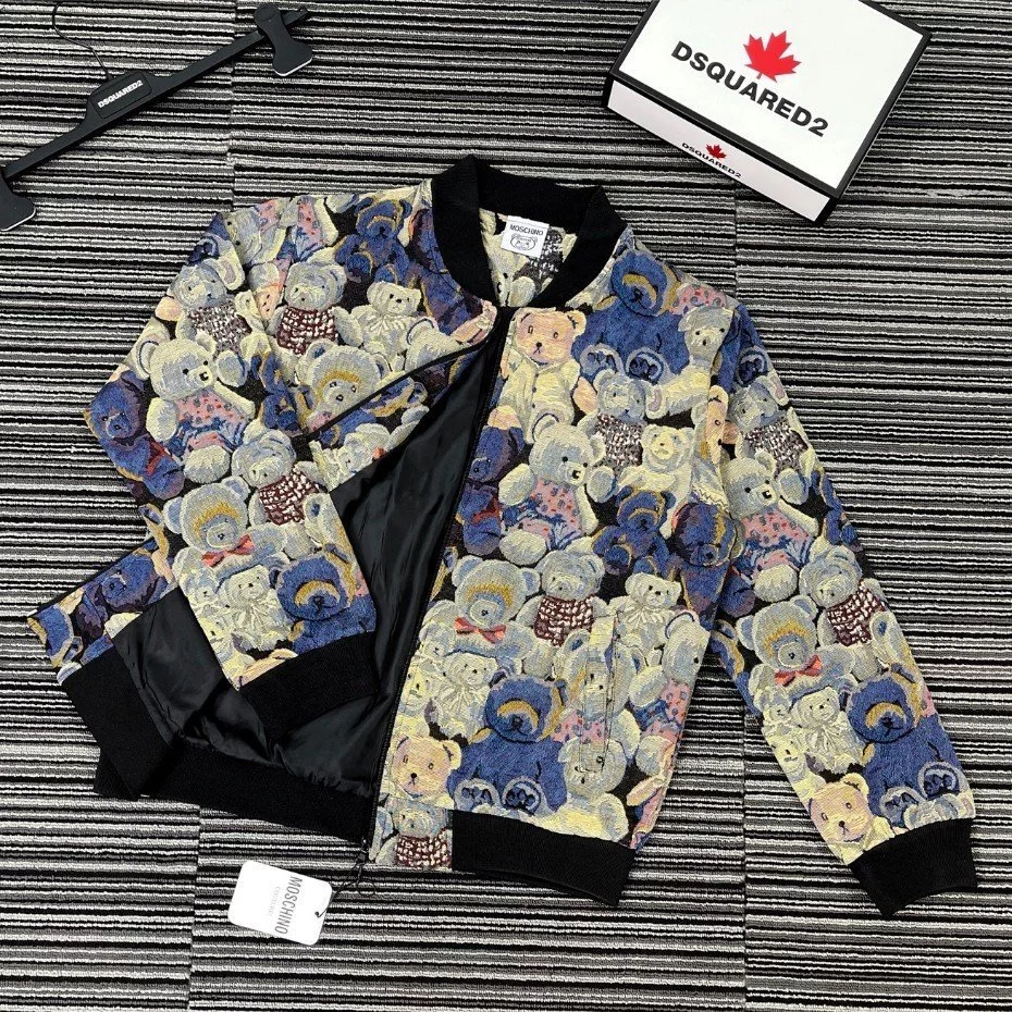 [Bán giá sỉ] Áo khoác bomber Mochinon, áo khoác nam nữ GẤU 2 lớp chun tay bo gấu bản hot 2023 HN85U