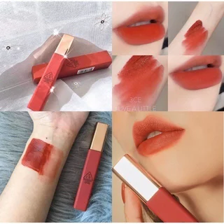 Son 3CE - Son kem Velvet Lip Tint - Live a little (Đỏ đất)