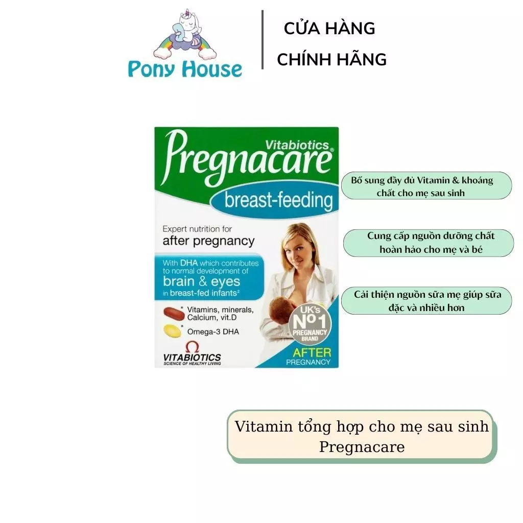 Vitamin Pregnacare Breast-feeding Vitabiotics Sau Sinh hộp 84 viên UK