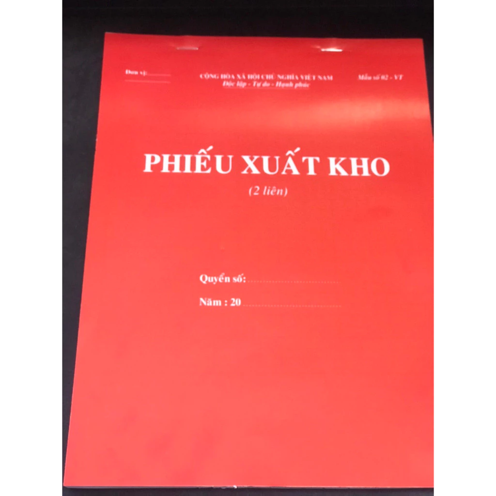 Combo 10 quyển phiếu xuất kho, phiếu nhập kho khổ A4 1 liên, 2 liên, 3 liên( khổ A4)