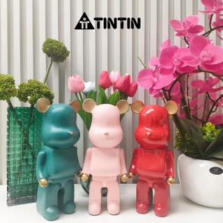 Mô Hình Decor Trang Trí Tượng Gấu Bearbrick Trang Trí Nhà Cửa Văn Phòng Nhiều Màu 28cm