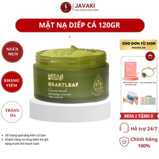 Mặt nạ diếp cá Meea Organic ngừa mụn, dưỡng trắng da, mờ thâm nám, chống lão hoá da 120g