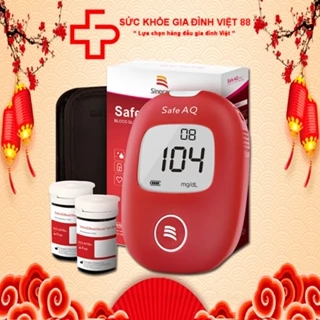 Bộ máy đo đường huyết Sinocare Safe AQ tặng 25 que thử 25 kim chích máu