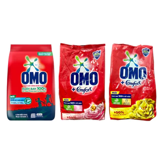 Bột giặt Omo hệ bọt thông minh công nghệ giặt xanh đánh bay mọi vết bẩn gói 380g