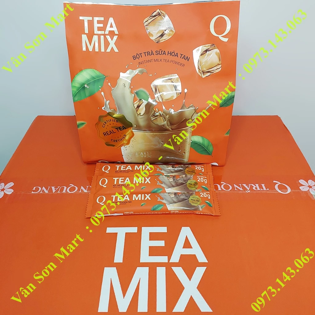 Trà sữa Tea mix Trần Quang bịch 480g (24 gói dài x 20g)