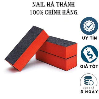 Phao dũa móng tay mịn cam Jeliva phao dũa mịn 2 mặt, độ mịn 100/180