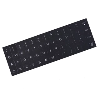 Miếng dán phím chữ ngôn ngữ Tiếng Anh cho laptop _chuẩn US-key miếng dán phím tiếng Anh- Loại  Tốt Khớp  Màu Phím