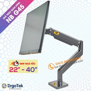 Giá Treo Màn Hình NB G45 22" - 40" / H100 17" - 30" / Tay Arm Treo Đỡ Màn Hình Máy Tính [ Bản Nâng Cấp Cao Hơn NB F80 ]