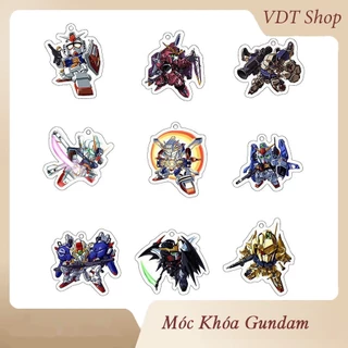 Móc khoá standee in hình gundam các loại