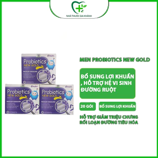 Men Probiotics New Gold - Bổ sung lợi khuẩn, hỗ trợ hệ vi sinh đường ruột - Hộp 20 gói