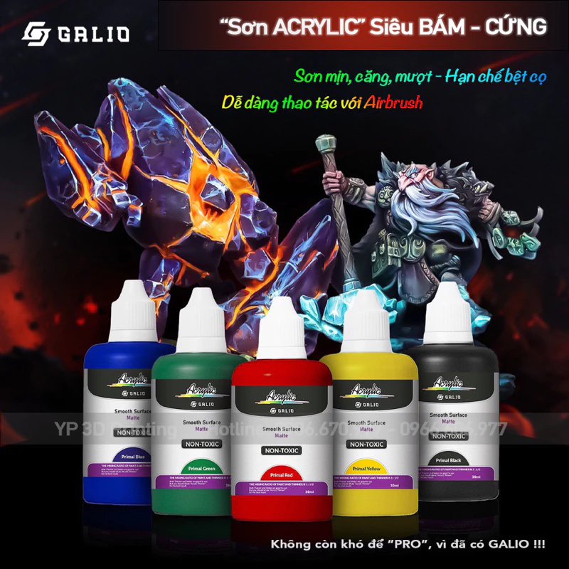 [Màu Acrylic - GALIO] - Sơn mô hình chuyên dụng - 30ml