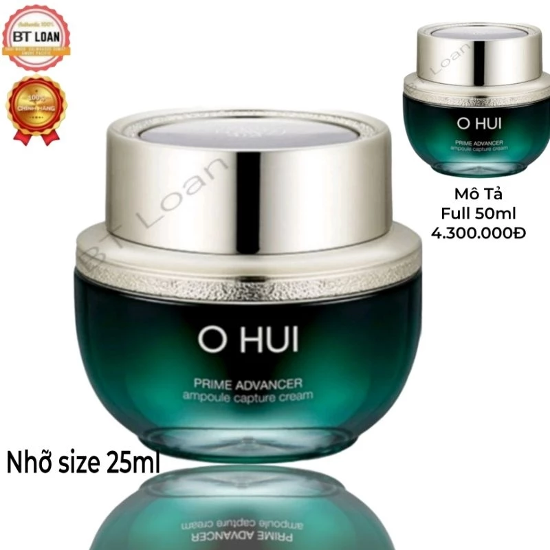 [ 35ml ] Kem dưỡng trắng da chống lão hóa mờ thâm sạm da Ohui phyto vital Prime Advancer ampoule capture cream