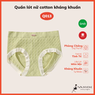 Quần Lót Nữ Ren Vanvene Cạp Vừa Co Giãn Nhiều Chống Hằn Viền Lót Cotton Kháng Khuẩn Q013