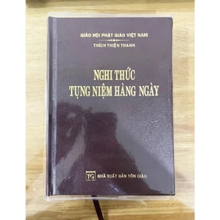 Sách - Nghi Thức Tụng Niệm Hằng Ngày - Bìa Da