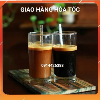 SẴN HÀNG Cốc thủy tinh cafe đá bộ 6 cái 240ml hàng dày đẹp