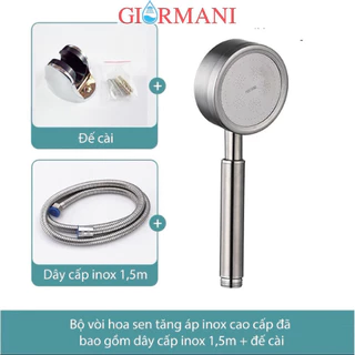 Bộ vòi hoa sen, tay sen tăng áp inox 304 cao cấp VHS06 siêu bền (tăng 300% áp lực nước)