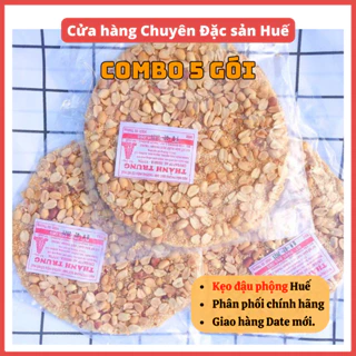 5 gói Kẹo Đậu Phộng Mè Trắng (100gr/gói) - Đặc Sản Huế