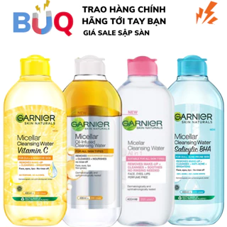 Nước làm sạch và tẩy trang cho mọi loại da Garnier Micellar Water 400ml/50ml/125ml