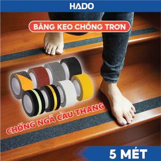 Băng dính nhám chống trượt ngã HADO Băng keo dán cầu thang chống trơn trượt dán bậc cửa ra vào, bảo vệ bé