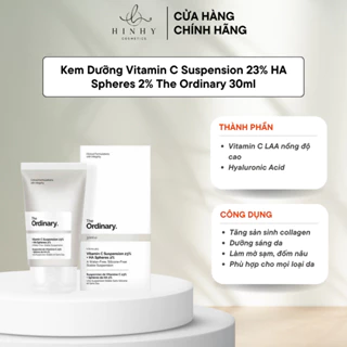 Kem Dưỡng Vitamin C Suspension 23% HA Spheres 2% The Ordinary 30ml