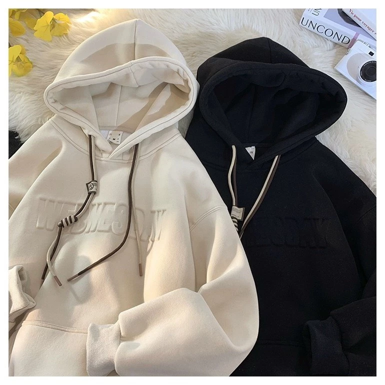 Áo Hoodie Nam Nữ From Rộng APT Unisex WEDNESDAY In Nổi  Chất Liệu Vải Nỉ Bông Cao Cấp Dày Dặn Mềm Mịn