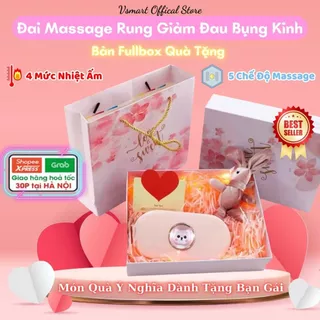 Đai giảm đau bụng kinh, chườm ấm bụng. Máy massage làm nóng bụng cho phụ nữ đến kì