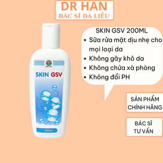 Sữa rửa mặt skin GSV 200ML , srm dịu nhẹ cho mọi loại da