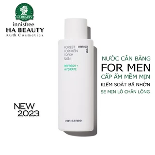 Nước cân bằng Làm tươi mới Sáng khỏe tự nhiên dành cho nam giới innisfree Forest For Men Fresh Skin 180mL