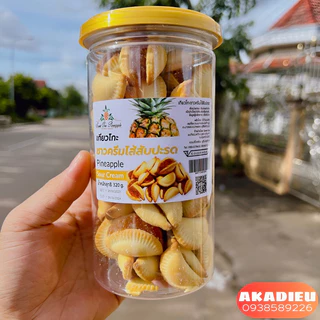 Bánh Quy Sò Kẹp Khóm Thái Lan Hũ 350Gr