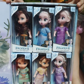 đồ chơi búp bê công chúa Elsa và ana Frozen - Bộ 6 Búp Bê Công Chúa cho bé gái [Size Đại, có giày]
