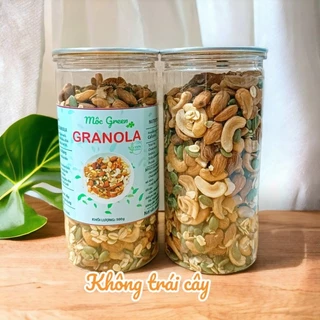 Granola Ăn Kiêng Không Nho, Không Dừa- Xoài (Tỷ lệ yến mạch 20%) Không Đường Hộp 500g