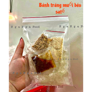 Bánh tráng sate muối béo tỏi giòn