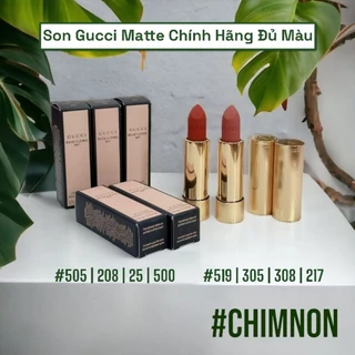 Son Gucci Thỏi Matte Chính Hãng Đủ Màu ( 505 | 25 | 208 | 521 | 519 | 500 | 305 | 308 | 217 ..)