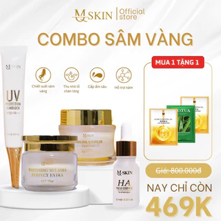 Combo Trọn Bộ 4 Sản Phẩm (Kem Face + Cao Nám + Serum + Kem Chống Nắng) MQSKIN Giảm Nám Tàn Nhang [ CHÍNH HÃNG CTY ]