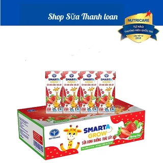 [HSD T1-2025] Thùng 48 Hộp Sữa Nước Nutricare Smarta Grow Vị Nho/Dâu 180ml.