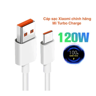 Cáp sạc Xiaomi Chính Hãng 33w 55w 67w 120w 18w 22.5w 10w cáp sạc nhanh Type C Mi Turbo Charge AGV TECH bảo hành 6 tháng