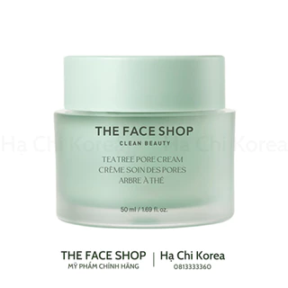 Kem dưỡng Tràm Trà ngừa mụn se lỗ chân lông Tea Tree Pore Cream The Face Shop (50ml)