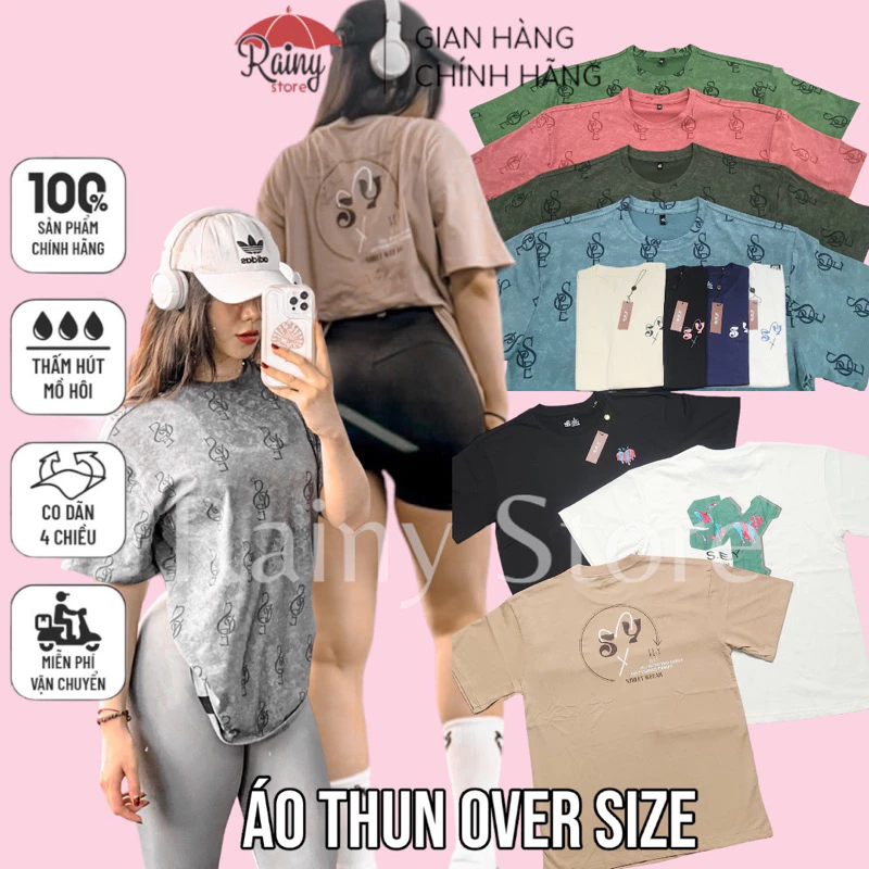 [ Áo Thun ] Áo Thun Form Rộng Over Size Rainy Store