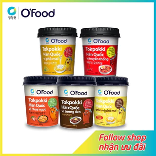 Com bo 2 cốc Tokpoki hàn quốc ofood hộp 105g