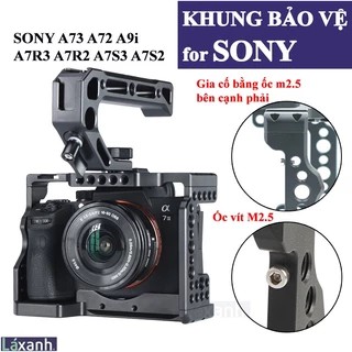 KHUNG BẢO VỆ SONY A73 A72 A7R3 A7R2 A7S A7S2 A9 - Giá treo phụ kiện máy ảnh cho Sony A7M3 A73 A7III A72 A7M2 A7R3 A7S2