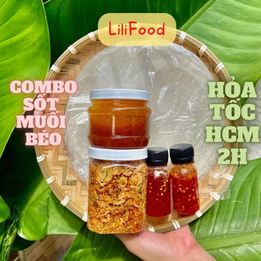 Bánh Tráng Muối Béo- COMBO Bánh Tráng Phơi Sương Sốt Muối Béo 500Gr Nhà Làm Siêu Ngon-Lilifood