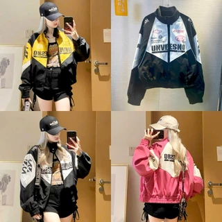 Áo Khoác Dù UNVESNO LOGO Nam Nữ Ulzzang Unisex Form Rộng Bomber TRƠN Jacket (Ảnh thật/ Có sẳn)