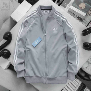 Áo Khoác Bomber Adidas Thể Thao Nam Vải Thun Nỉ Dày Co Giãn Khóa Chống Nước Áo Khoác