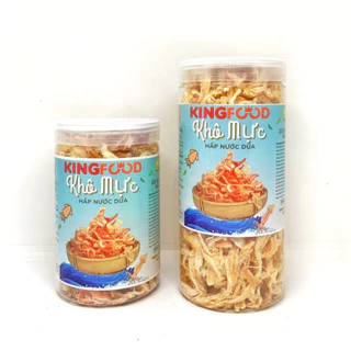 Khô Mực Hấp Nước Dừa Hàng Thái Lan Hũ 200-500Gr | Ăn Vặt KingFood