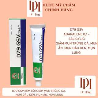 D79 GSV Cream giảm mụn lưng ngực,dày sừng nang lông