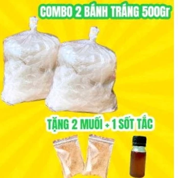 combo 400g bánh tặng kèm chai sốt tắc 1 bịch muối nhuyễn