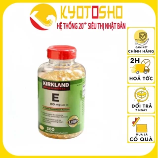 Viên uống bổ sung Vitamin E Kirkland Vitamin E 400 IU 500 viên hỗ trợ làm đẹp da của Mỹ